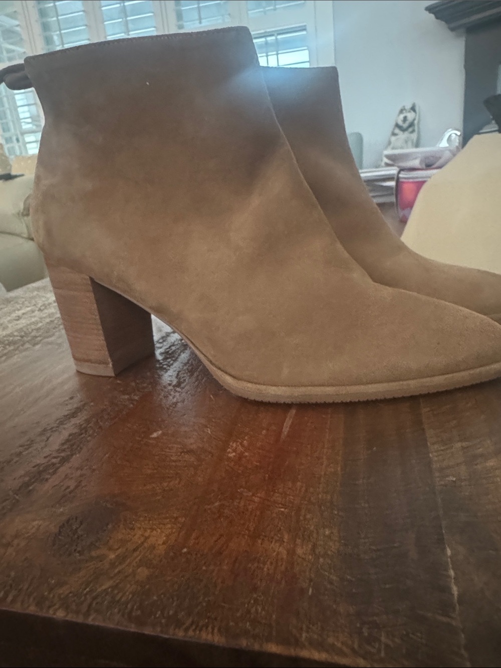 Stuart Weitzman Suede Ankle Booties    Women’s US 4.5B